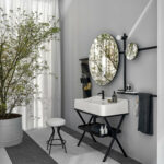 Modular bathroom and washbasin design