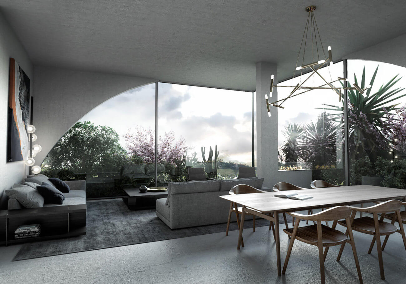 Sunflower inspired residential tower