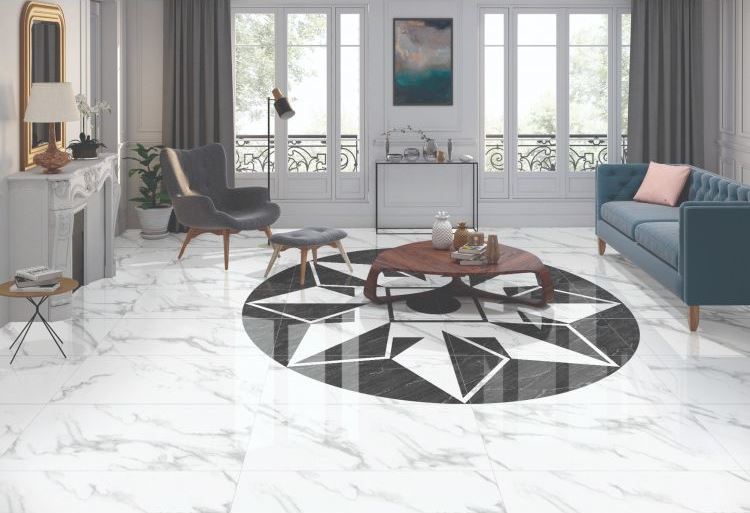 living room floor tiles sizes