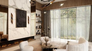 Luxurious Forest House designed by Ashley Gadeova