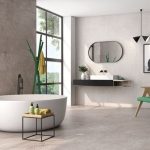 Grey And Cream Tiled Modern Bathroom_16