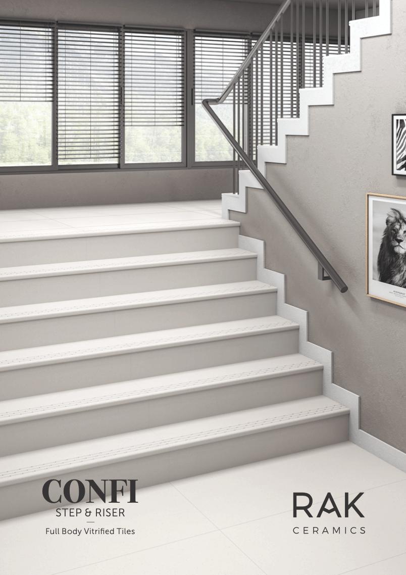 RAK Ceramics Tiles Collection Catalogue 2024
Step & Riser Designer Collection