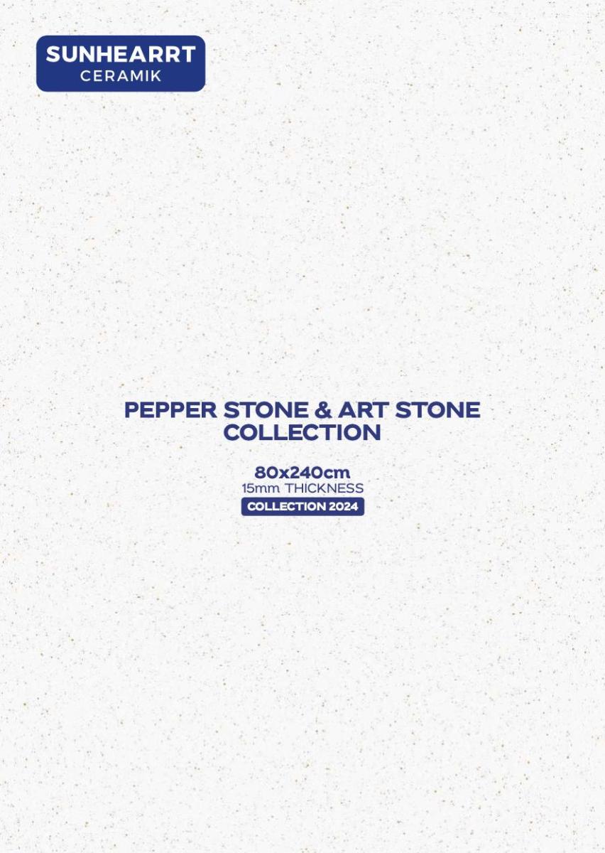 Sunhearrt Pepper Stone & Art Stone Tile Catalogue 2024 | 80x240cm | 800x240mm | 15mm Thickness